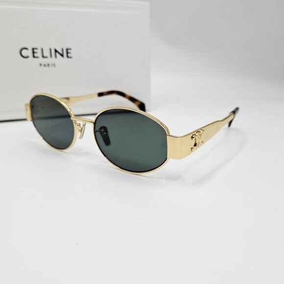 Celine Fashion Eyewear with Gold Triomphe Accents - Picture 1 of 7